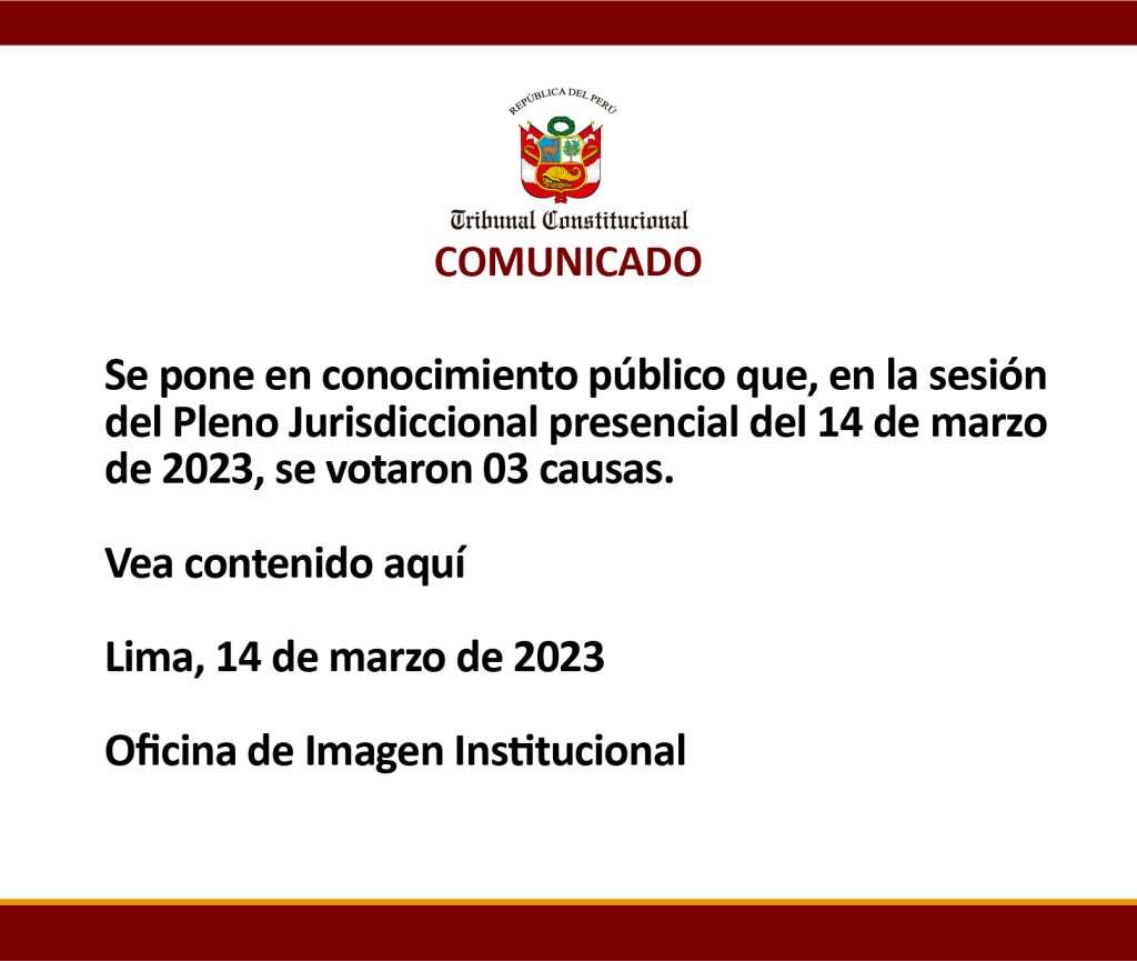 COMUNICADO
