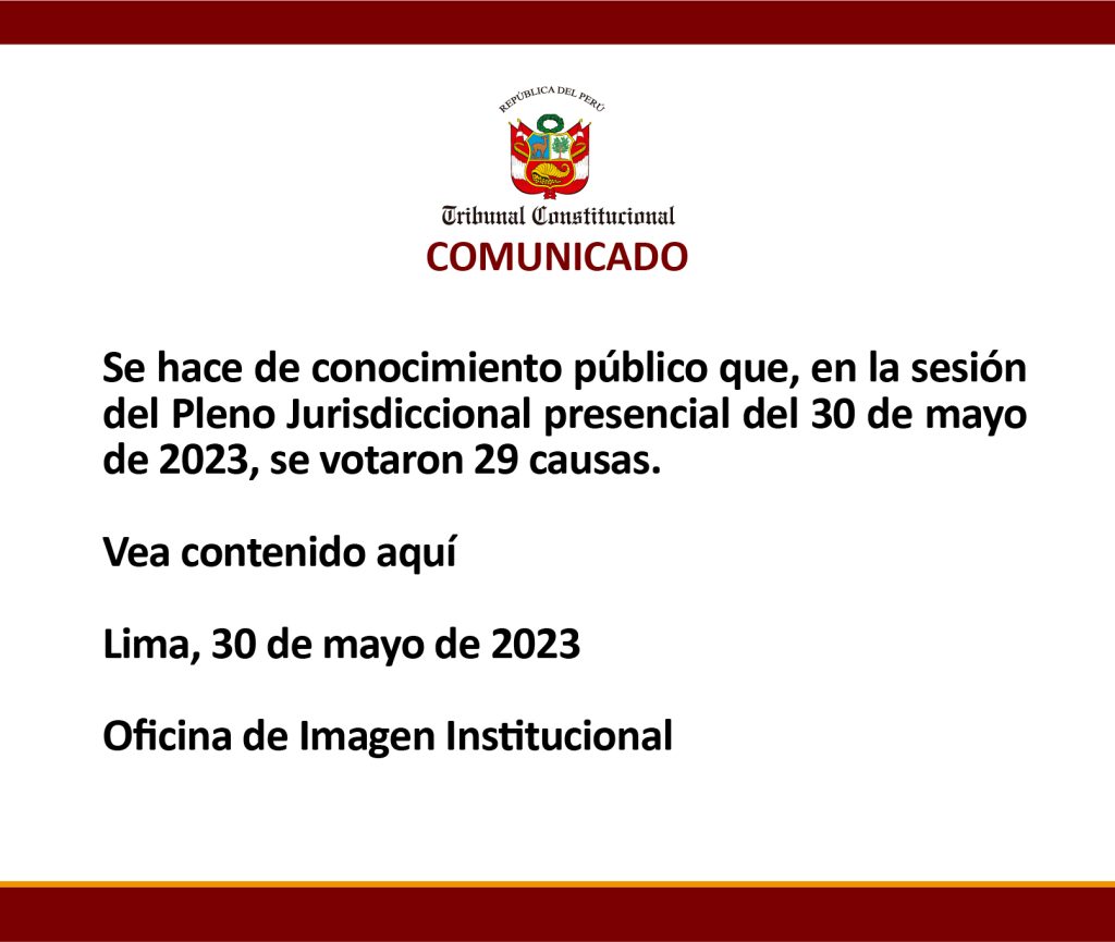 COMUNICADO