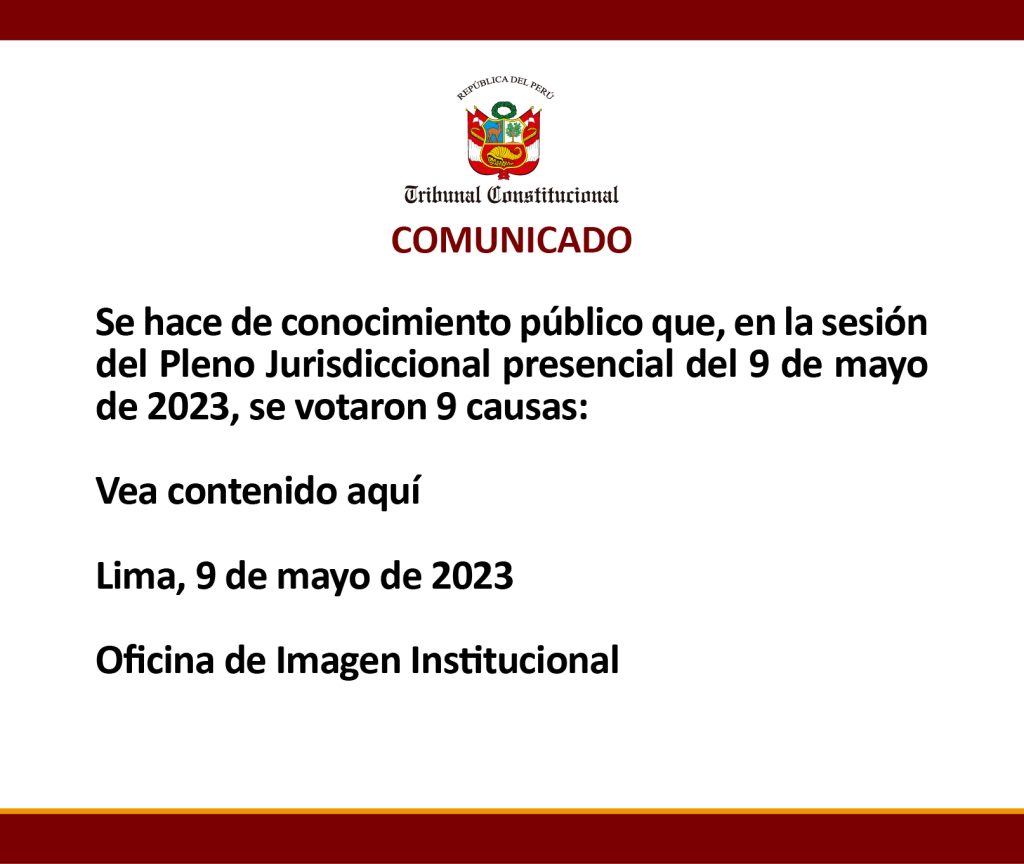 COMUNICADO