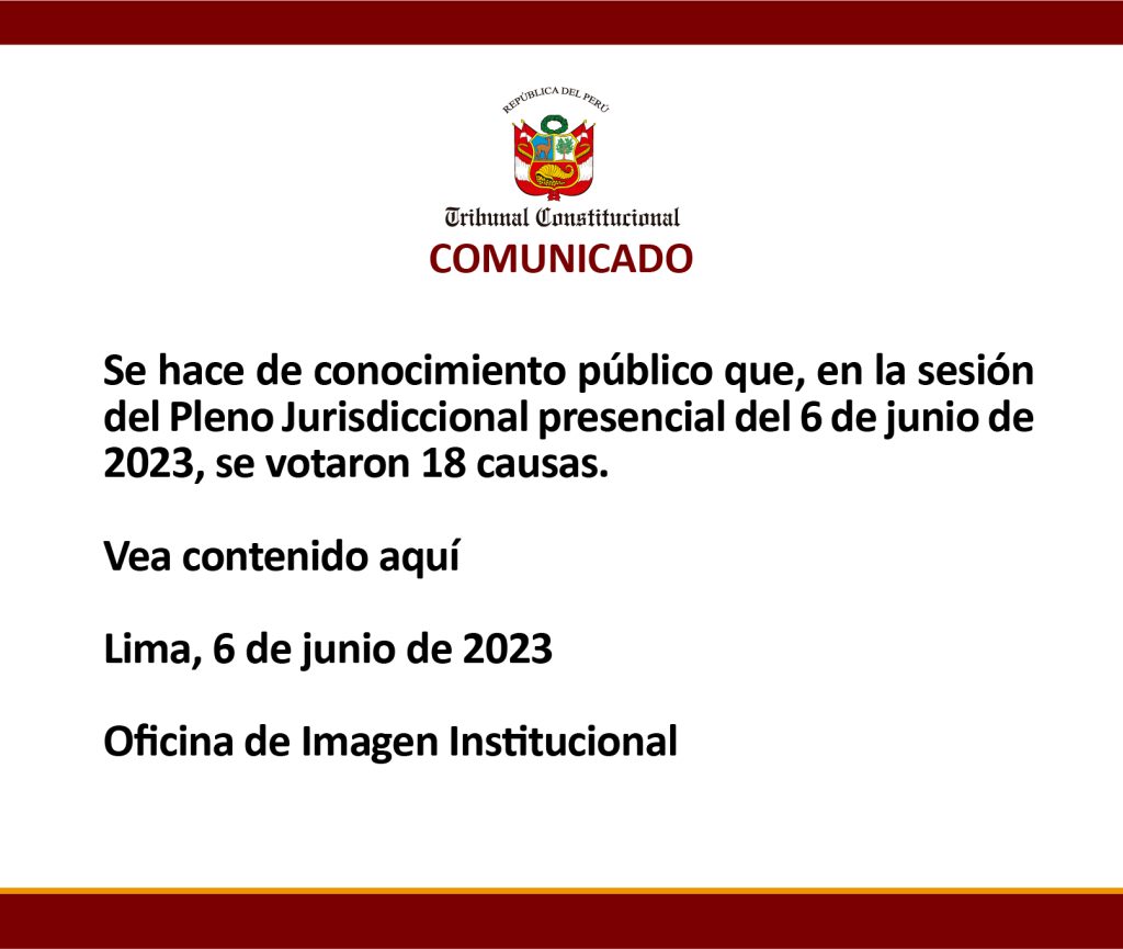 COMUNICADO