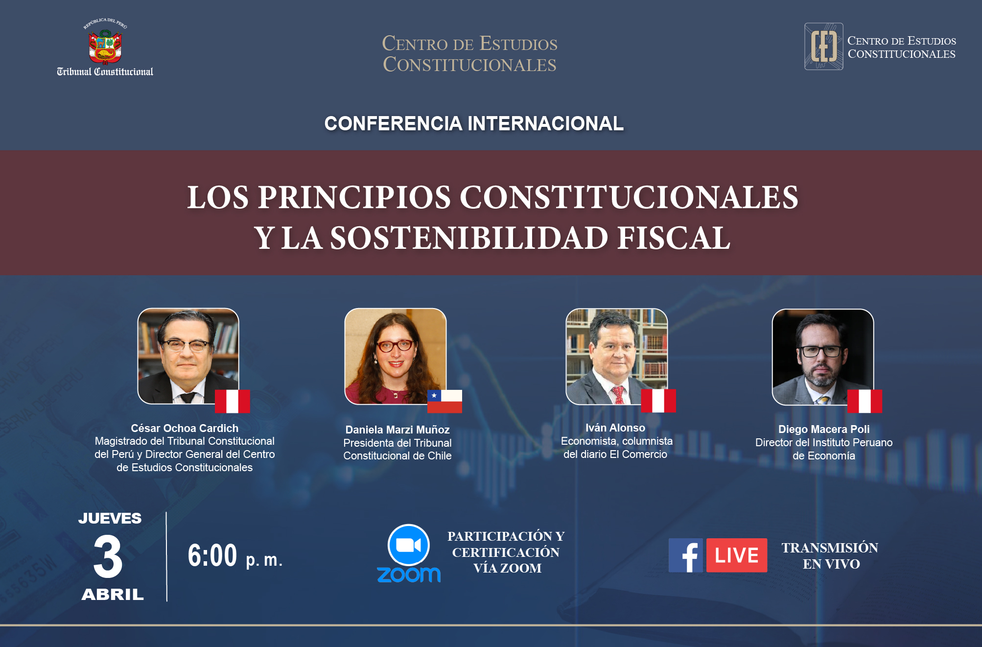 CEC DEL TC ORGANIZA CONFERENCIA INTERNACIONAL “LOS PRINCIPIOS CONSTITUCIONALES Y LA SOSTENIBILIDAD FISCAL”