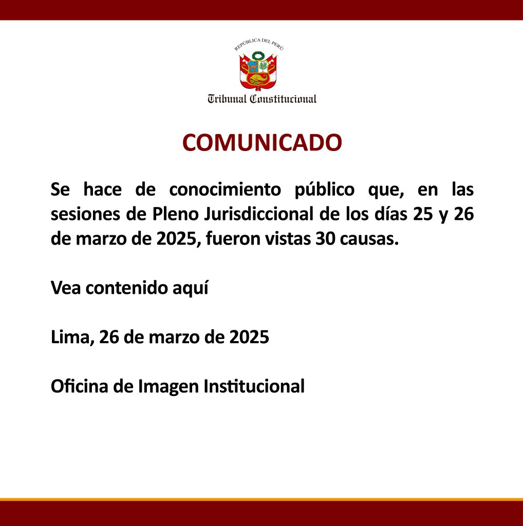 COMUNICADO