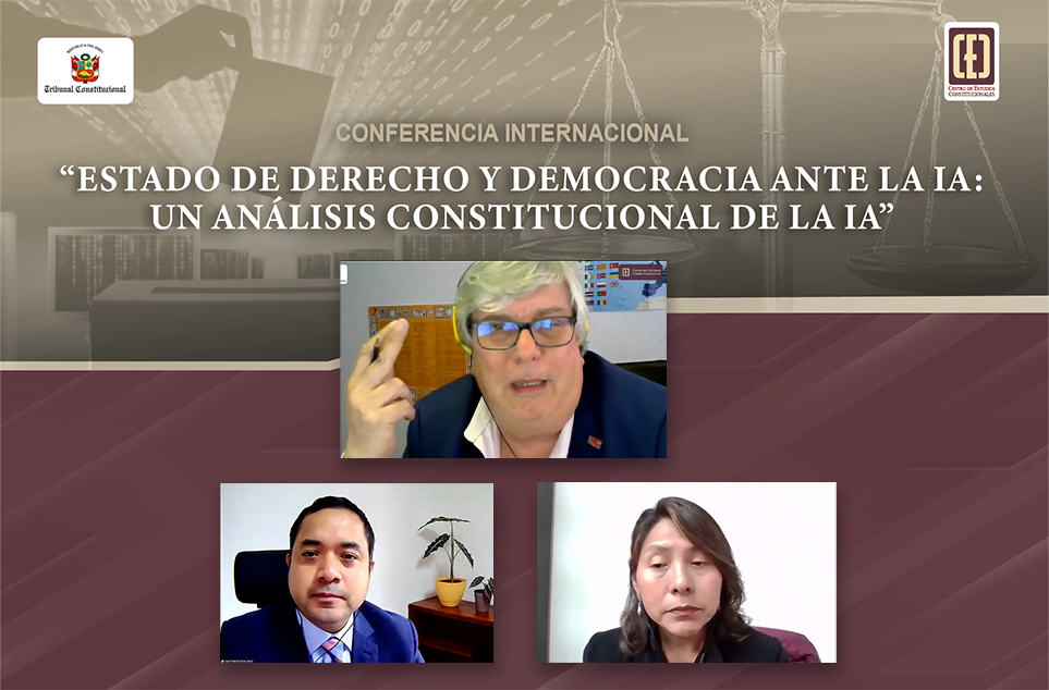 CONFERENCIA INTERNACIONAL “ESTADO DE DERECHO Y DEMOCRACIA ANTE LA IA: UN ANÁLISIS CONSTITUCIONAL DE LA IA» REALIZÓ EL CEC DEL TC