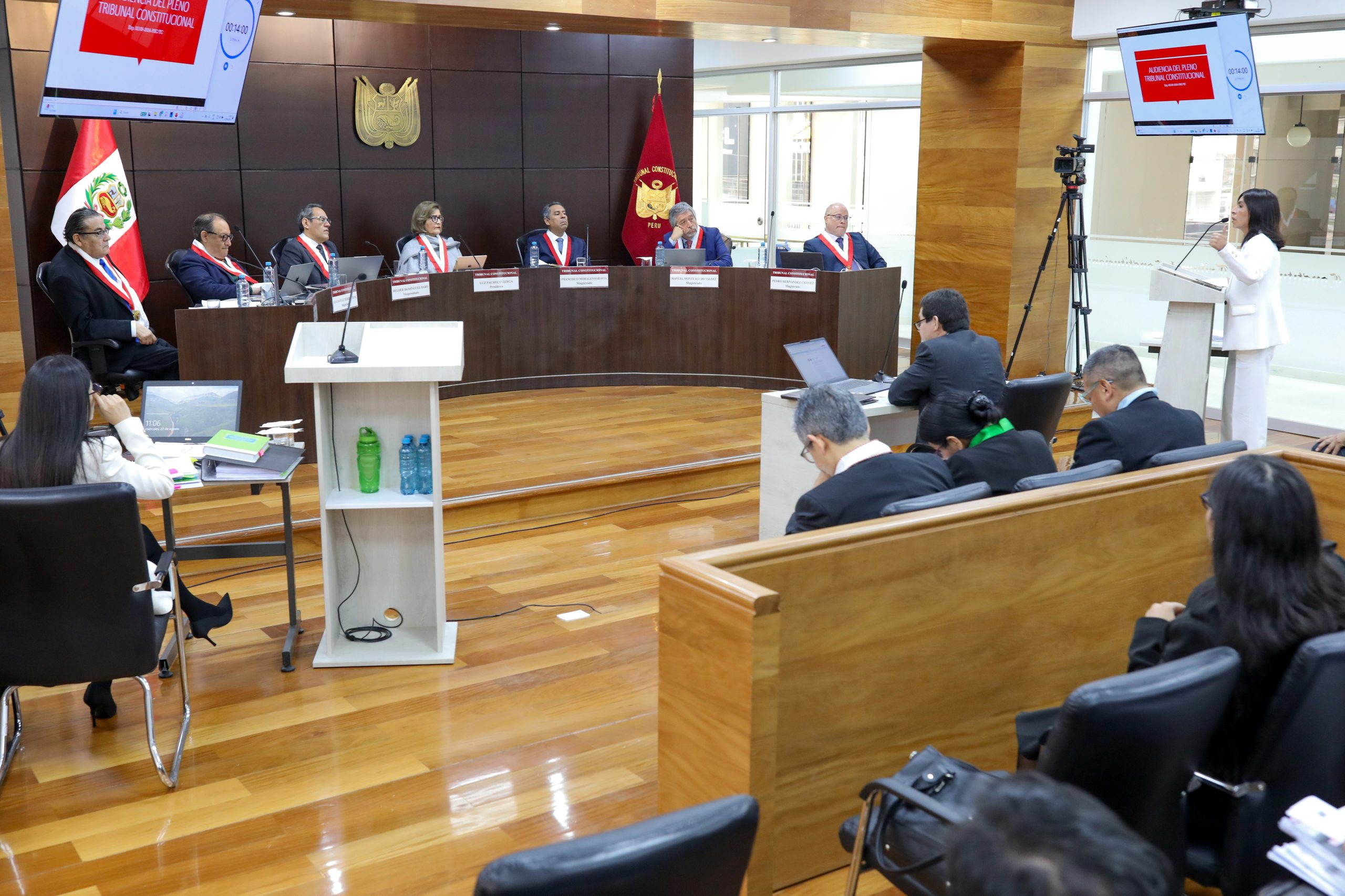 PLENO DEL TC SESIONÓ EN AUDIENCIA PÚBLICA Y DEJÓ AL VOTO 14 PROCESOS CONSTITUCIONALES PROCEDENTES DE DIVERSAS JURISDICCIONES