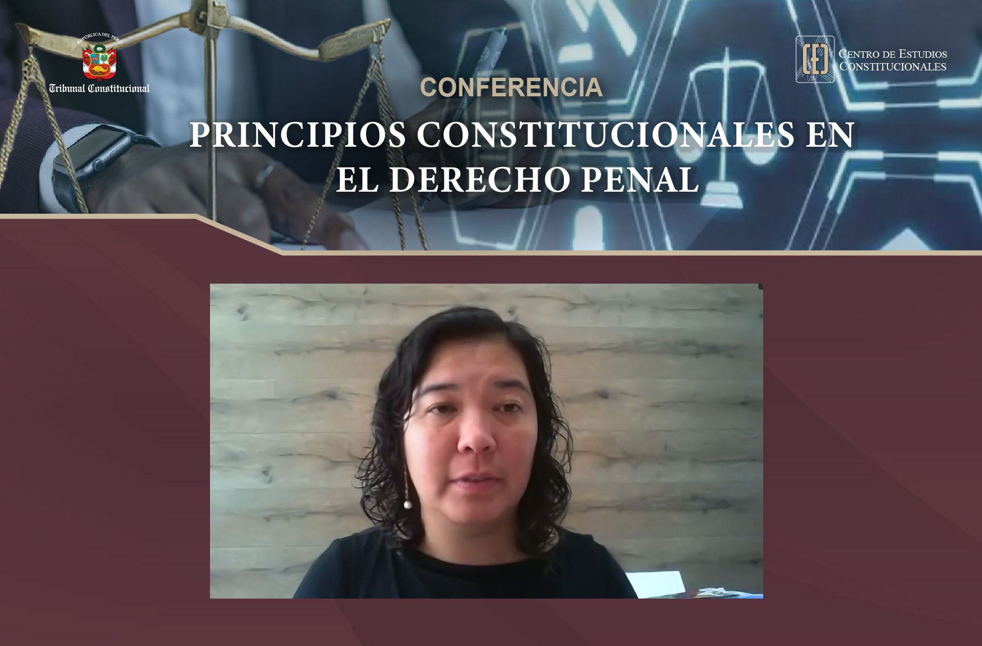 CENTRO DE ESTUDIOS CONSTITUCIONALES DEL TRIBUNAL CONSTITUCIONAL ORGANIZÓ LA CONFERENCIA «PRINCIPIOS CONSTITUCIONALES EN EL DERECHO PENAL»