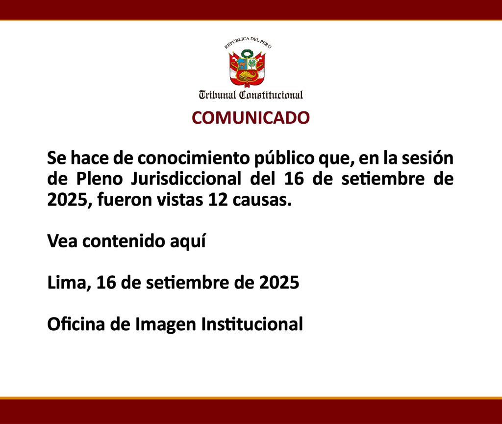 COMUNICADO
