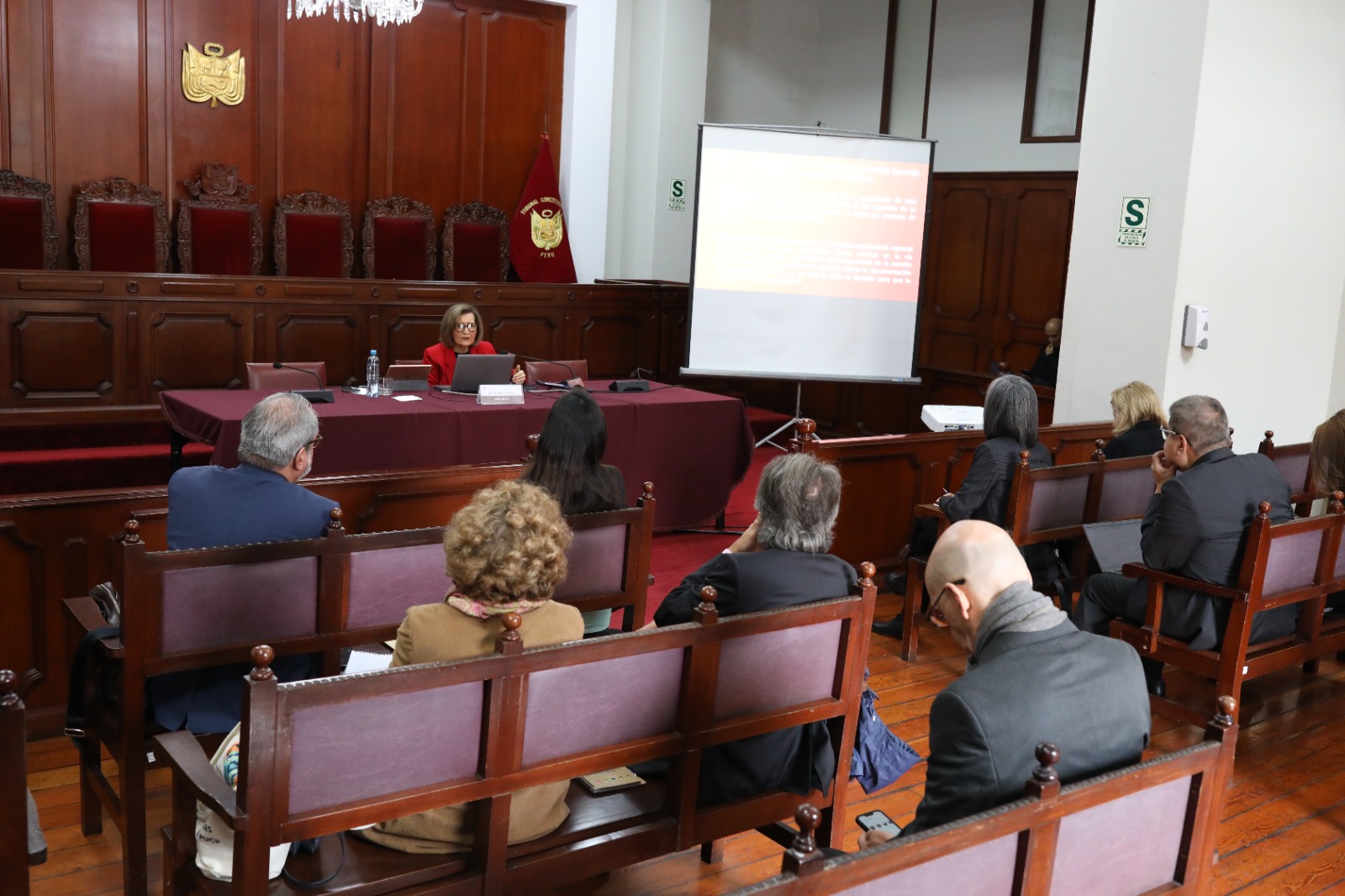 PRESIDENTA DEL TC LUZ PACHECO Y ASESORES JURISDICCIONALES EXPONEN EN EVENTO CON ABOGADOS LABORALISTAS DE LATINOAMERICA Y EUROPA