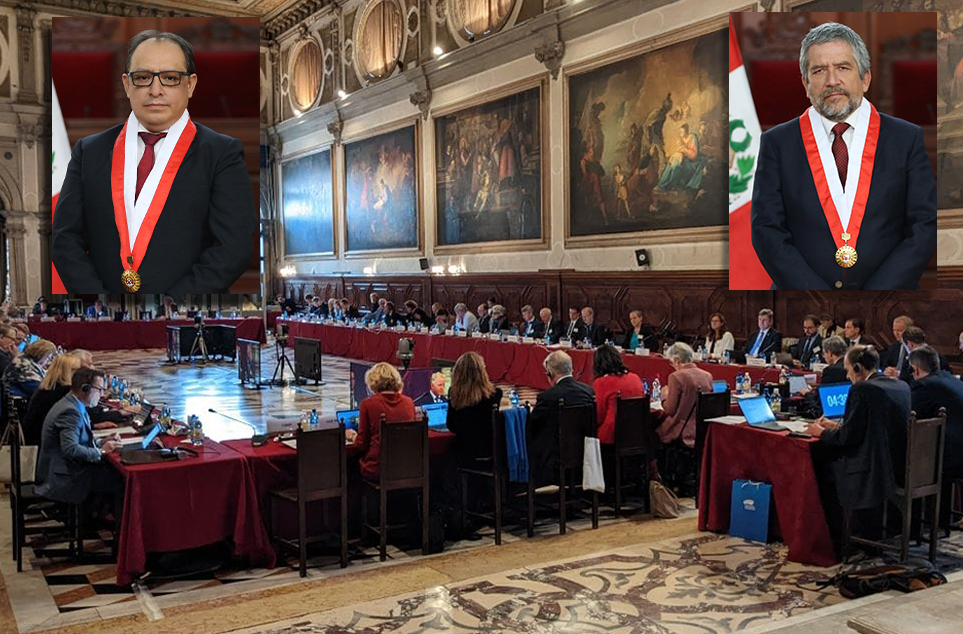 MAGISTRADOS DEL TC GUSTAVO GUTIÉRREZ TICSE Y MANUEL MONTEAGUDO VALDEZ PARTICIPARON EN SESIÓN PLENARIA DE LA COMISIÓN DE VENECIA