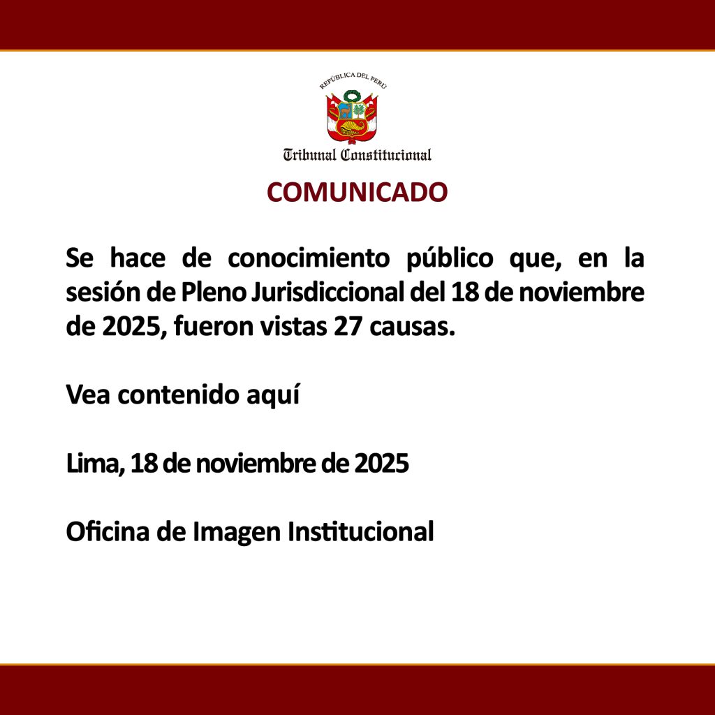 COMUNICADO