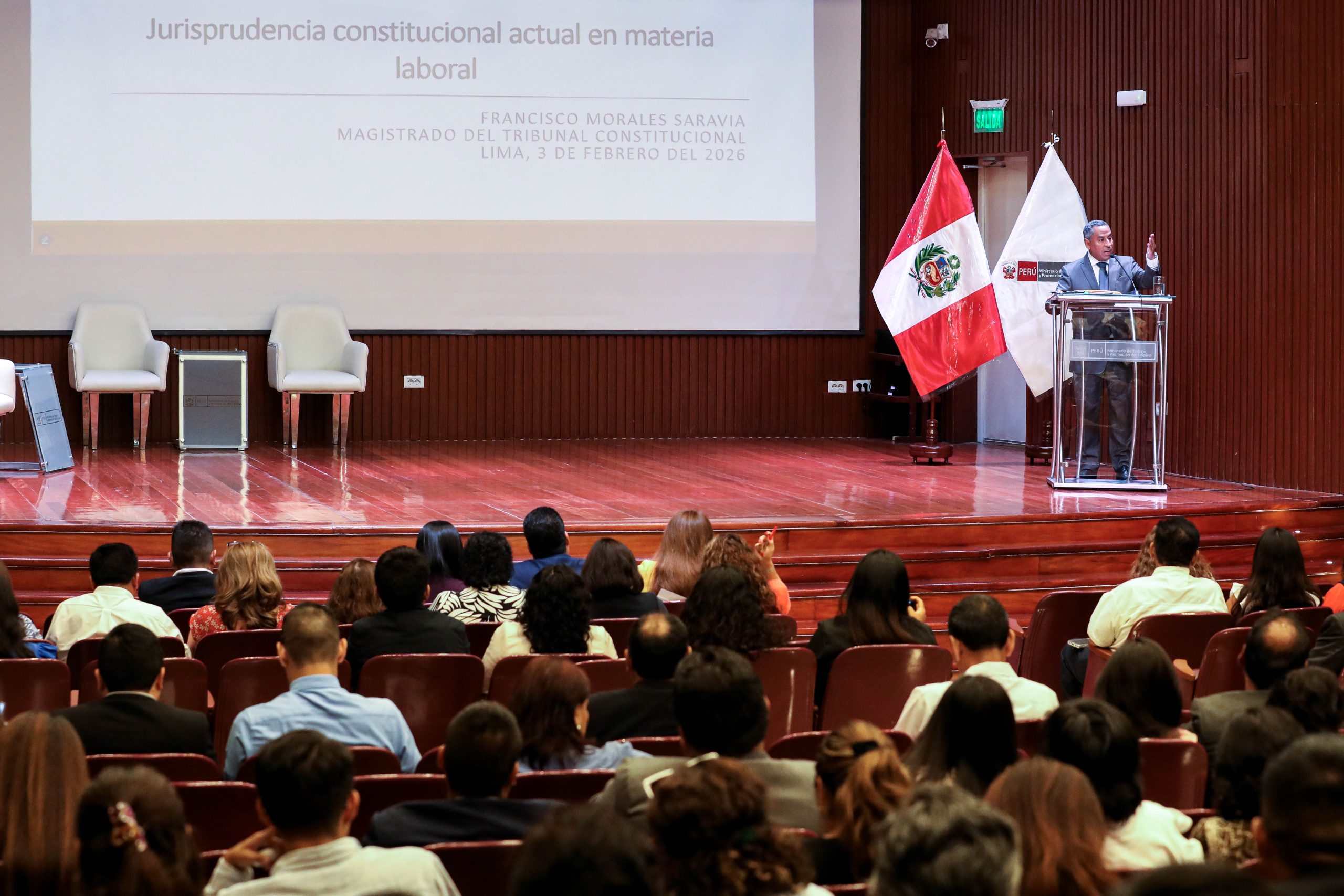 MAGISTRADO DEL TC FRANCISCO MORALES EXPUSO EN II CONGRESO INTERNACIONAL DE TRABAJO FORZOSO SOBRE JURISPRUDENCIA EN MATERIA LABORAL