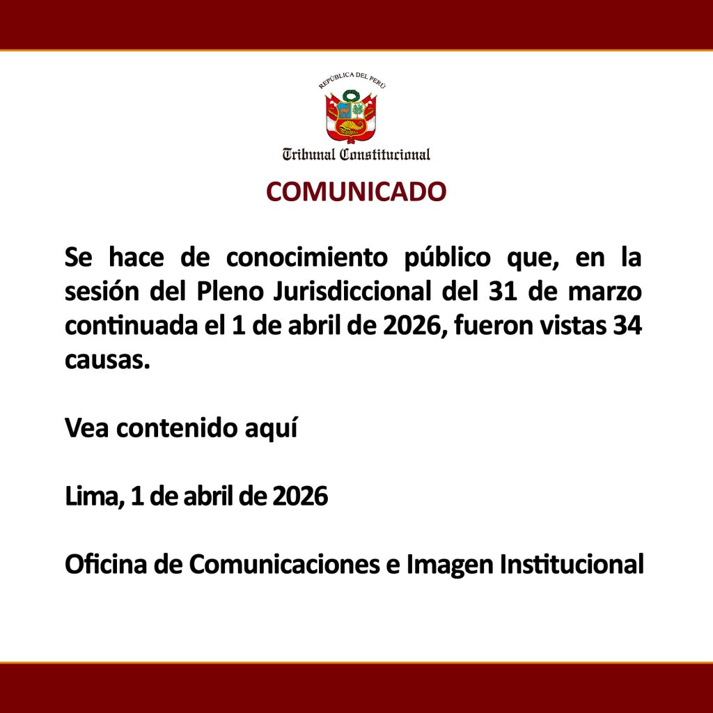 COMUNICADO