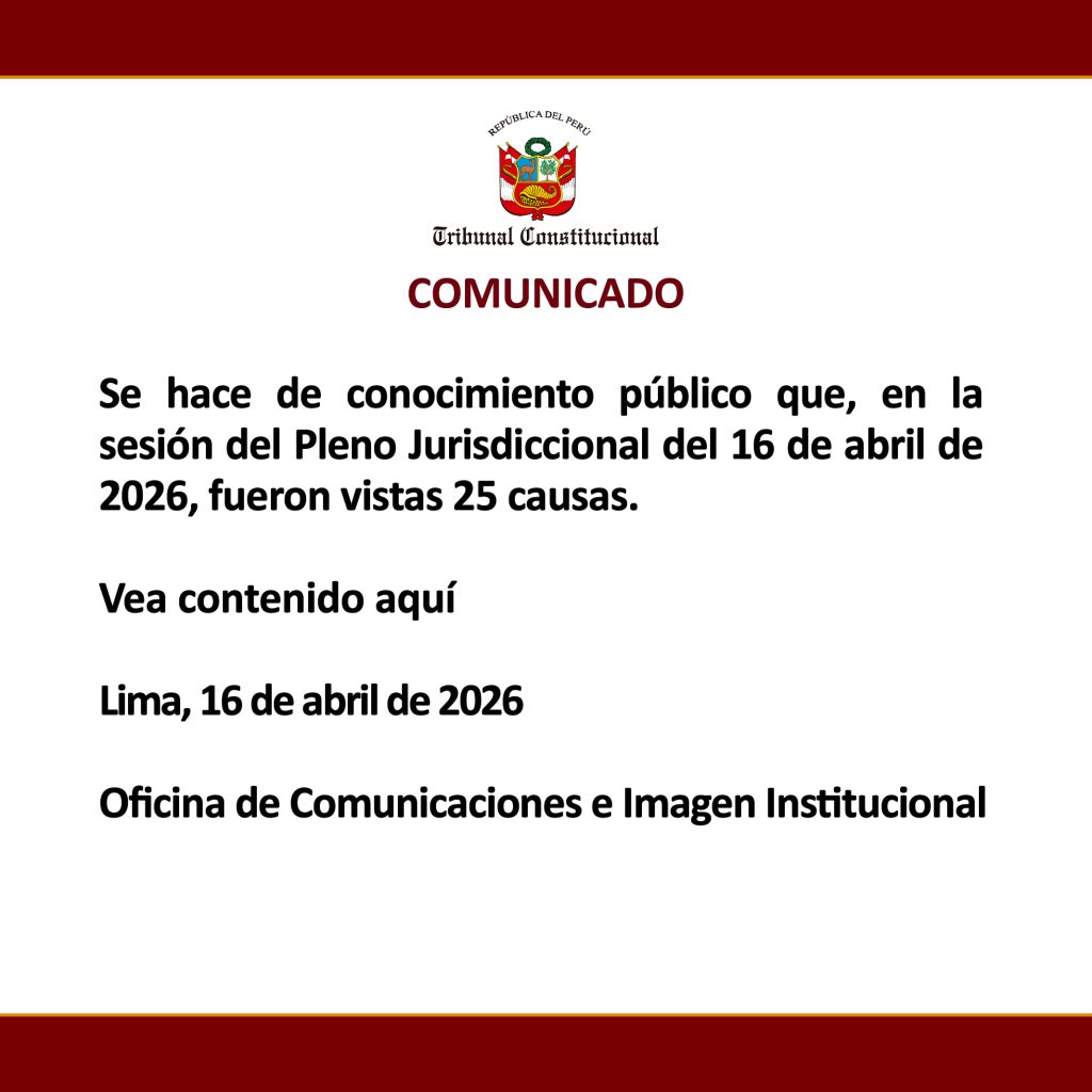 COMUNICADO