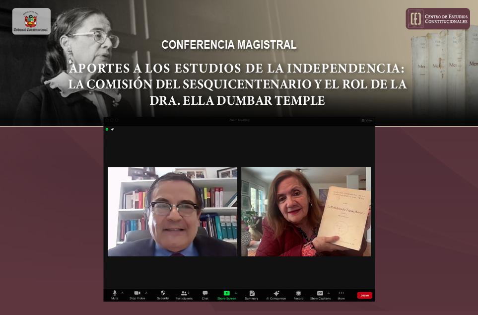 LA HISTORIADORA CARMEN MC EVOY EXPLICÓ LOS APORTES A LOS ESTUDIOS DE LA INDEPENDENCIA DE LA DRA. ELLA DUMBAR TEMPLE