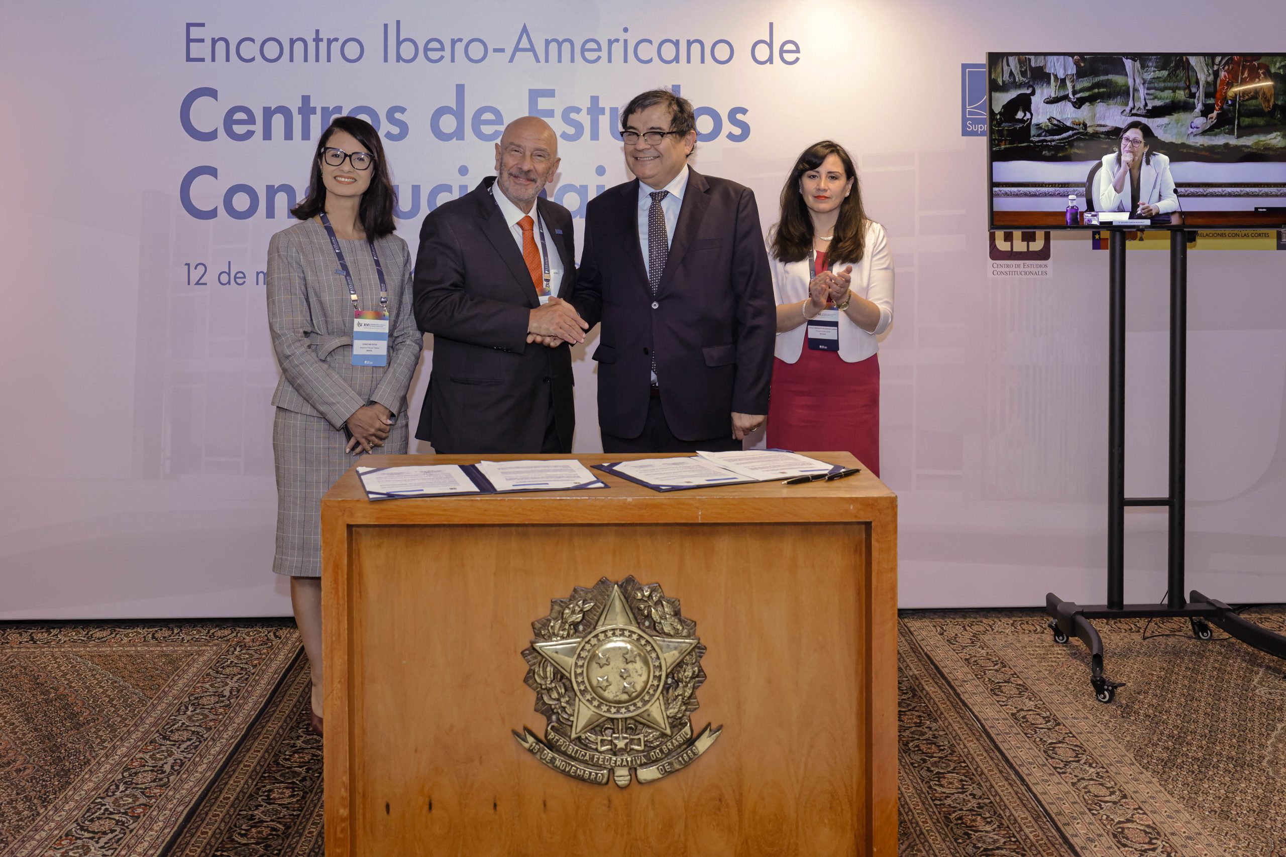 CENTRO DE ESTUDIOS CONSTITUCIONALES DEL TC SUSCRIBIÓ ACUERDO DE COOPERACIÓN INTERNACIONAL CON EL CEC DE LA CORTE SUPREMA DE JUSTICIA DE BRASIL