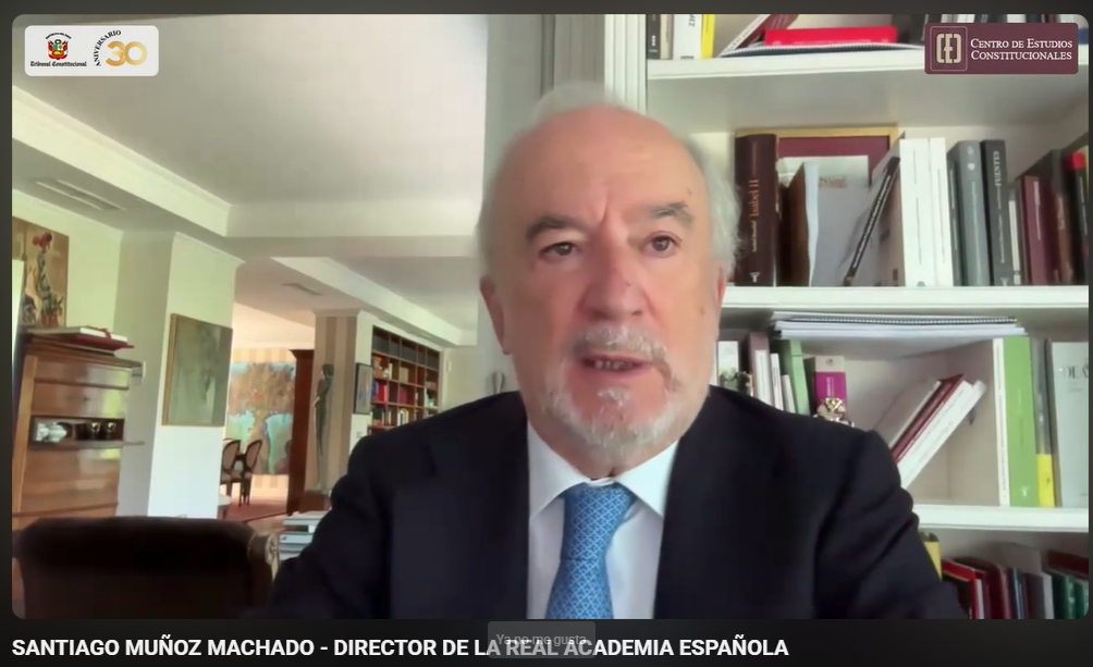 DIRECTOR DE LA RAE, SANTIAGO MUÑOZ, BRINDA CONFERENCIA SOBRE “EL LENGUAJE CLARO” EN MARCO DEL 30 ANIVERSARIO DEL TRIBUNAL CONSTITUCIONAL