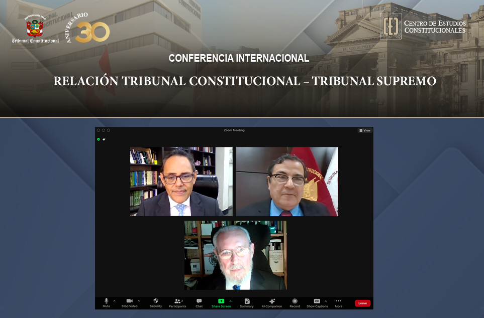 RELACIÓN TRIBUNAL CONSTITUCIONAL – TRIBUNAL SUPREMO FUE ABORDADA EN CONFERENCIA INTERNACIONAL