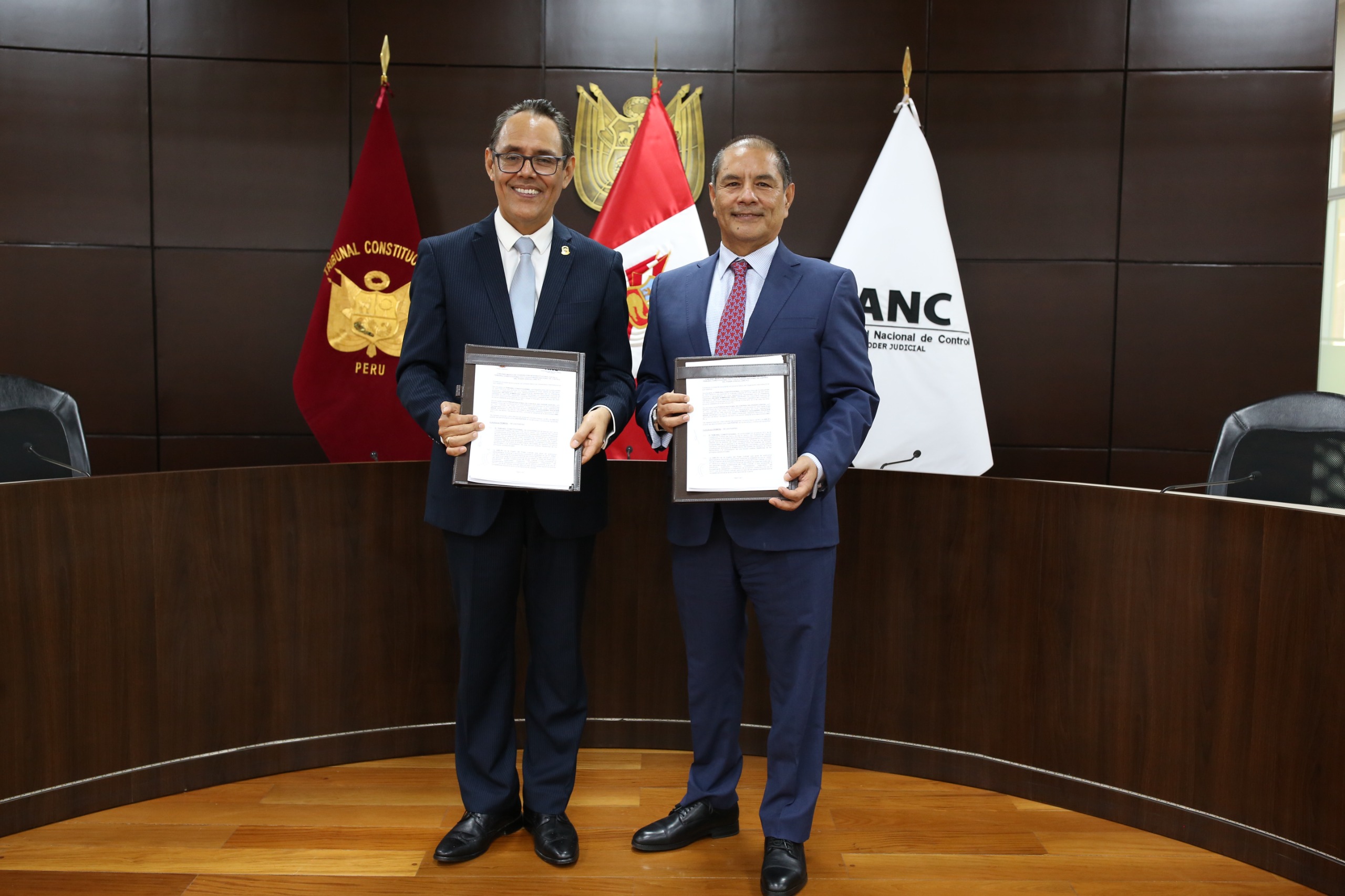 CONVENIO MARCO DE COOPERACIÓN INTERINSTITUCIONAL SUSCRIBEN EL TRIBUNAL CONSTITUCIONAL Y LA AUTORIDAD NACIONAL DE CONTROL DEL PODER JUDICIAL