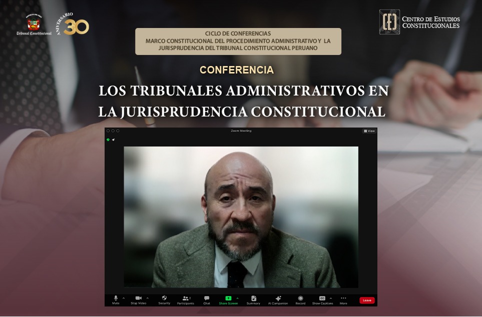 TRIBUNAL CONSTITUCIONAL ORGANIZÓ CONFERENCIA SOBRE LOS TRIBUNALES ADMINISTRATIVOS EN LA JURISPRUDENCIA CONSTITUCIONAL