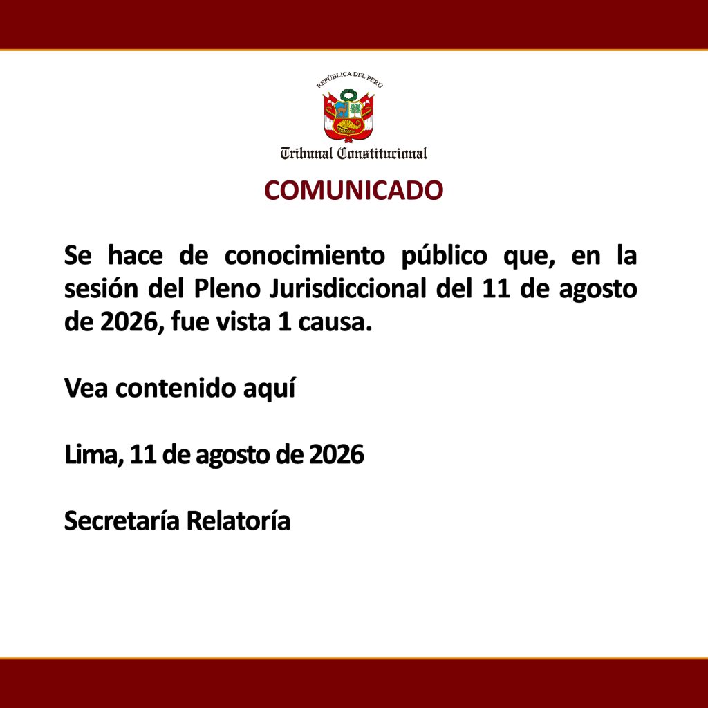 COMUNICADO