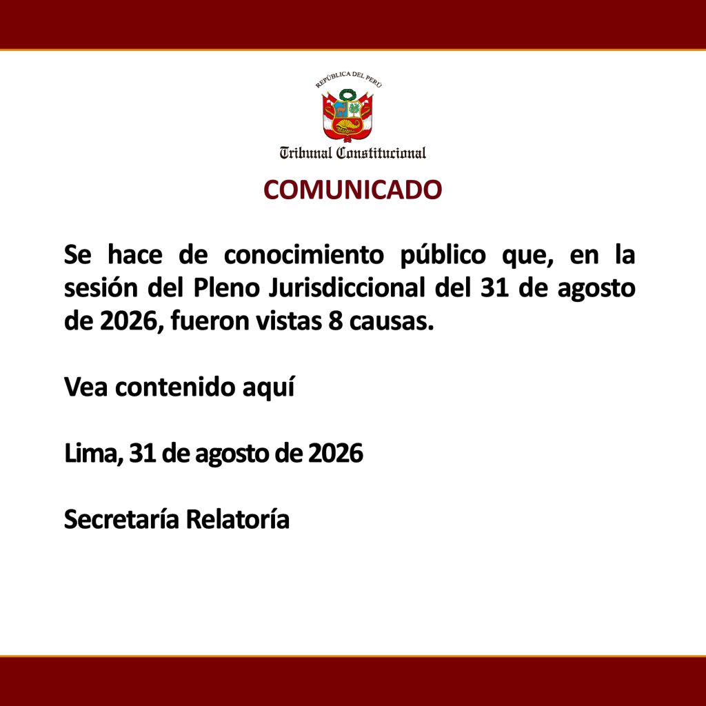 COMUNICADO
