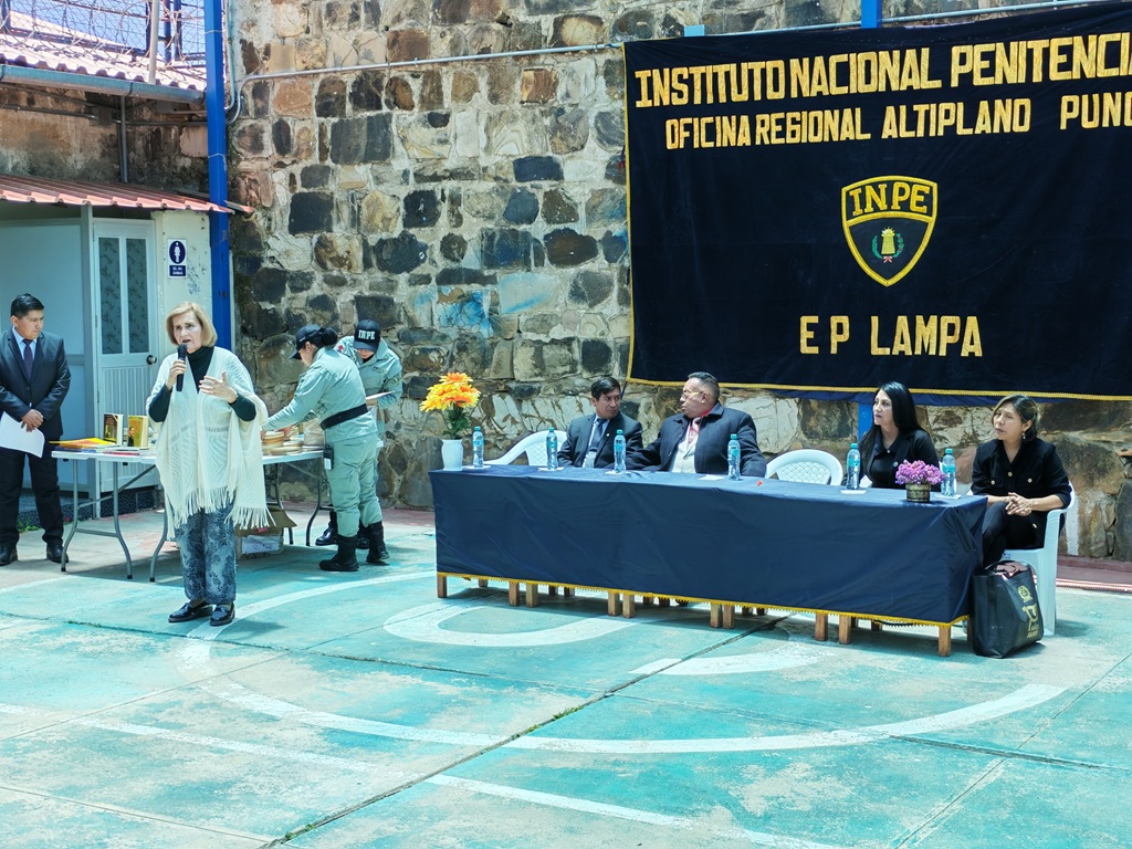 VICEPRESIDENTA DEL TC LUZ PACHECO VISITÓ MUNICIPIO DE SAN ROMÁN, PENAL DE MUJERES DE LAMPA Y ALBERGUE SAGRADO CORAZÓN DE JESÚS