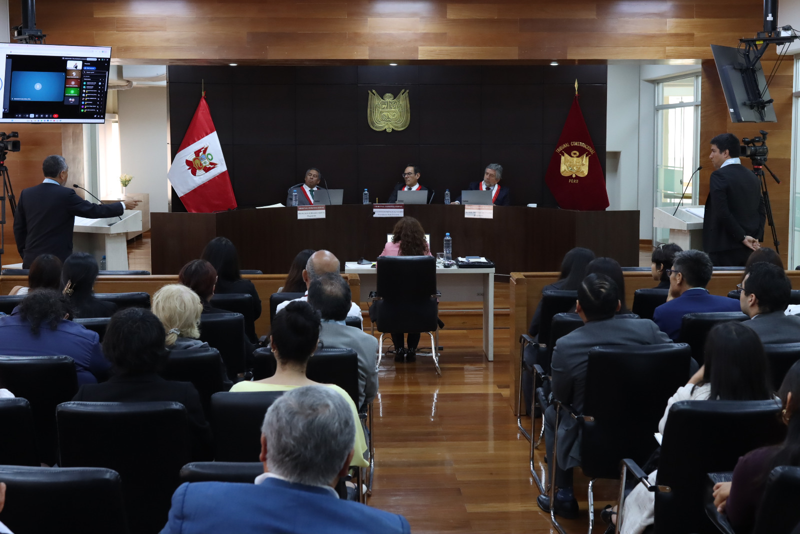 SALA PRIMERA DEL TC SESIONÓ EN AUDIENCIA PÚBLICA Y DEJÓ AL VOTO 60 PROCESOS CONSTITUCIONALES PROCEDENTES DE DIVERSAS JURISDICCIONES DEL PAÍS